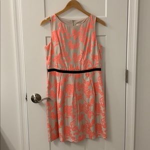 LOFT   Ivory and Pink Dress